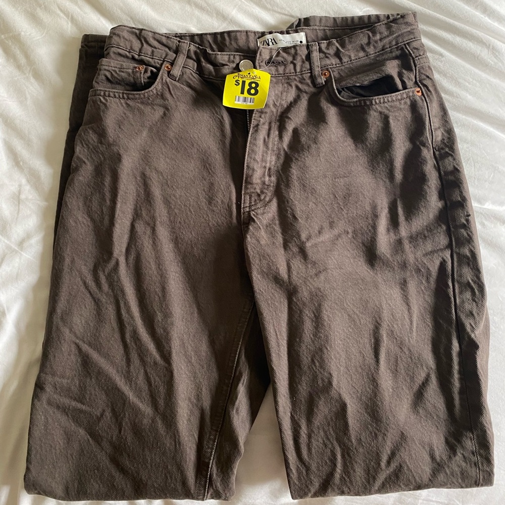 Zara brownish grey jeans